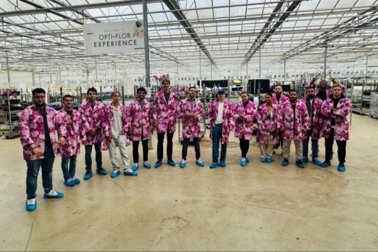 60 studenten bij Opti-flor