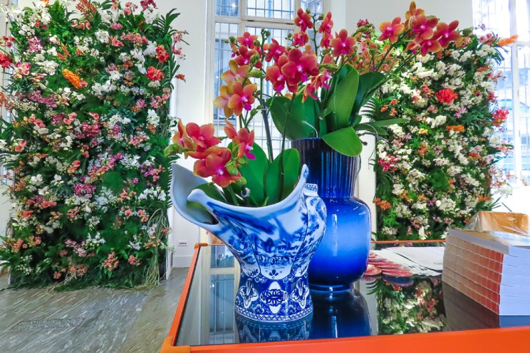 Honderden orchideeën op Salone del Mobile Milaan Honderden orchideeën op Salone del Mobile Milaan